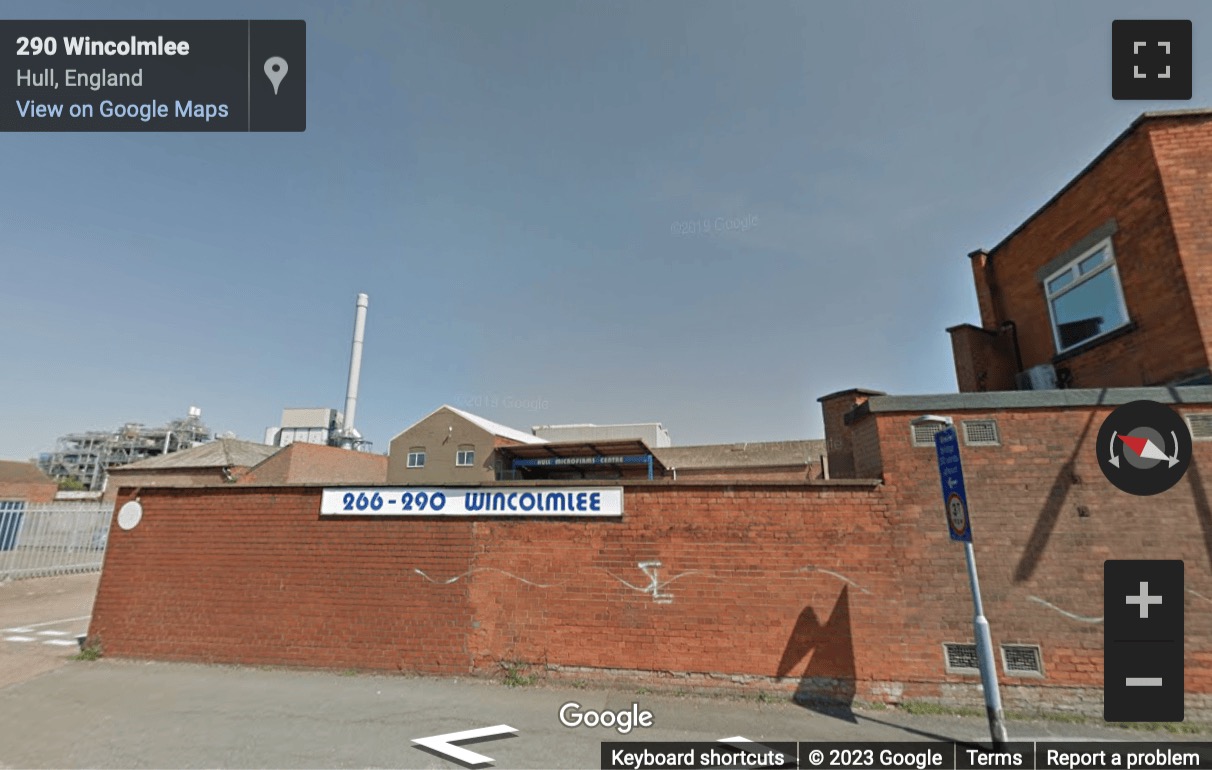 Street View image of Microfirms Centre, 266-290 Wincolmlee, Hull