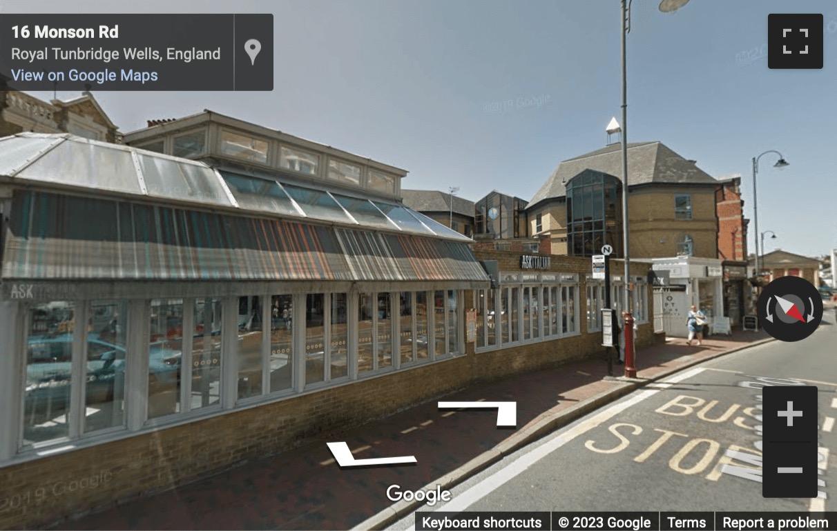 Street View image of 29-31 Monson Road, Tunbridge Wells, Kent