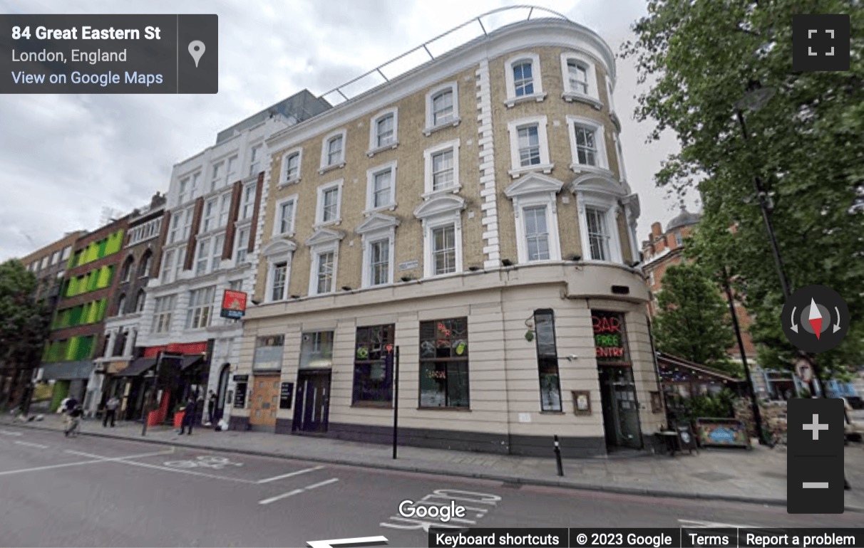 Street View image of 91-93 Great Eastern Street, Shoreditch