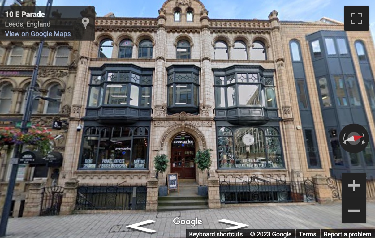 Street View image of 10-12 East Parade, Leeds