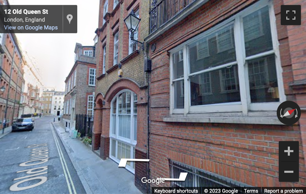 Street View image of 14 Old Queen Street, Westminster