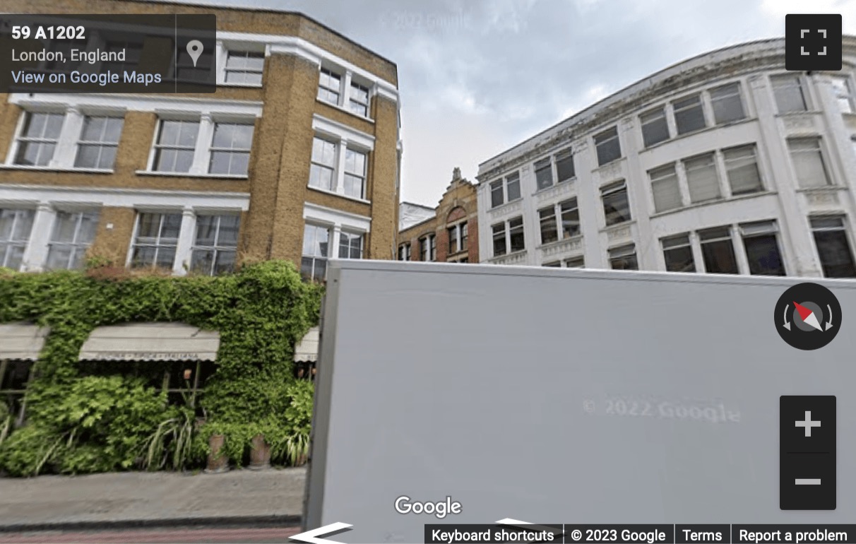 Street View image of 52 Great Eastern Street, London, Hackney