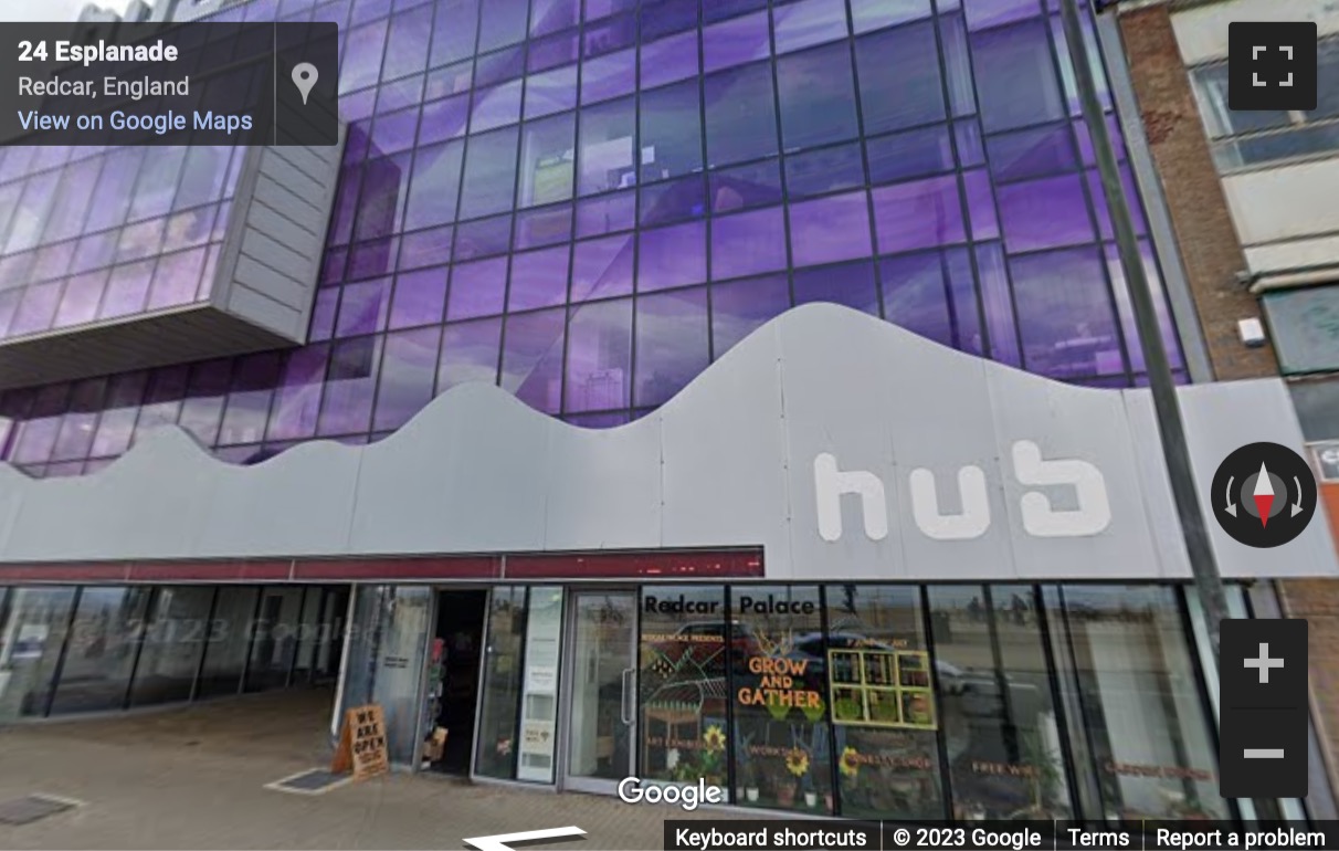 Street View image of The Palace Hub, 28-29 The Esplanade, Redcar, Tees Valley