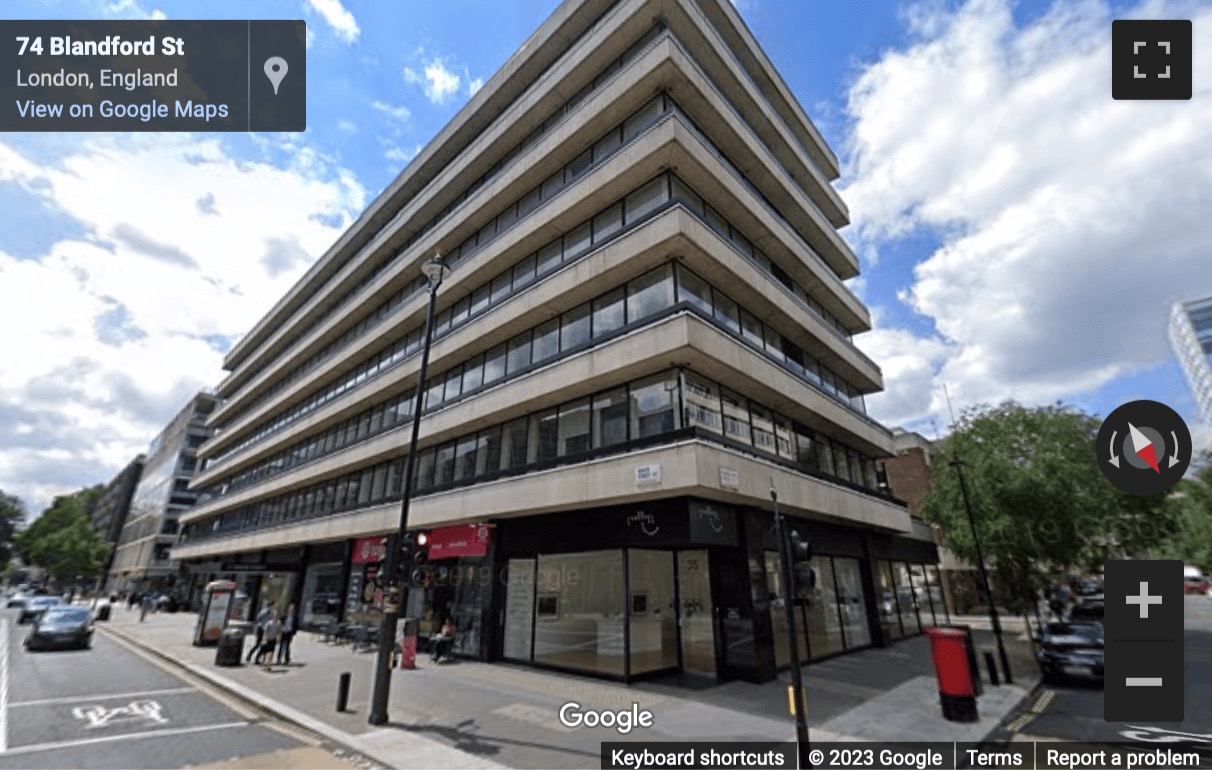 Street View image of 27 Baker Street, Marylebone