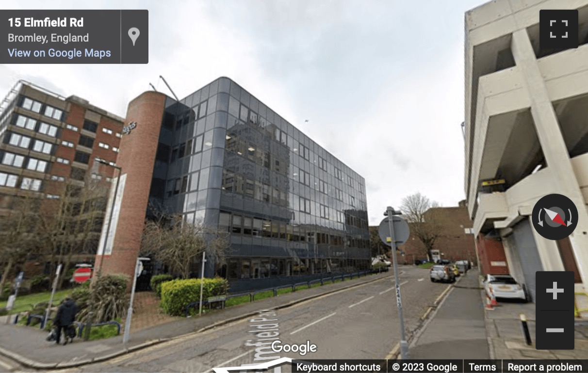 Street View image of 1 Elmfield Park, Bromley