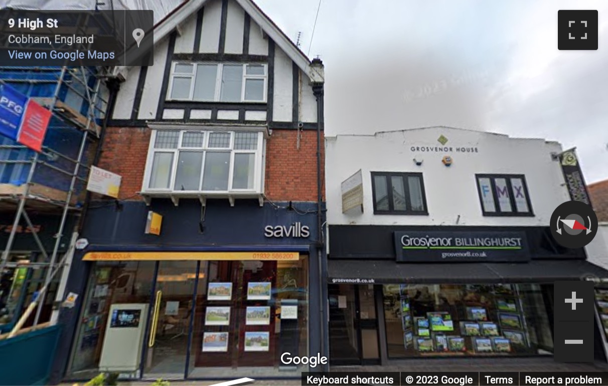 Street View image of 8 High Street, Cobham