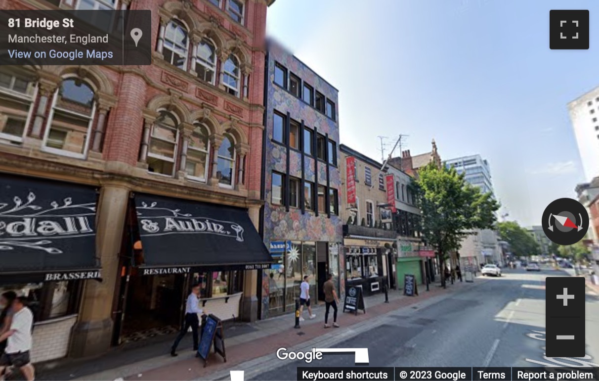 Street View image of Bridge Street Studios, 62 Bridge Street, Manchester