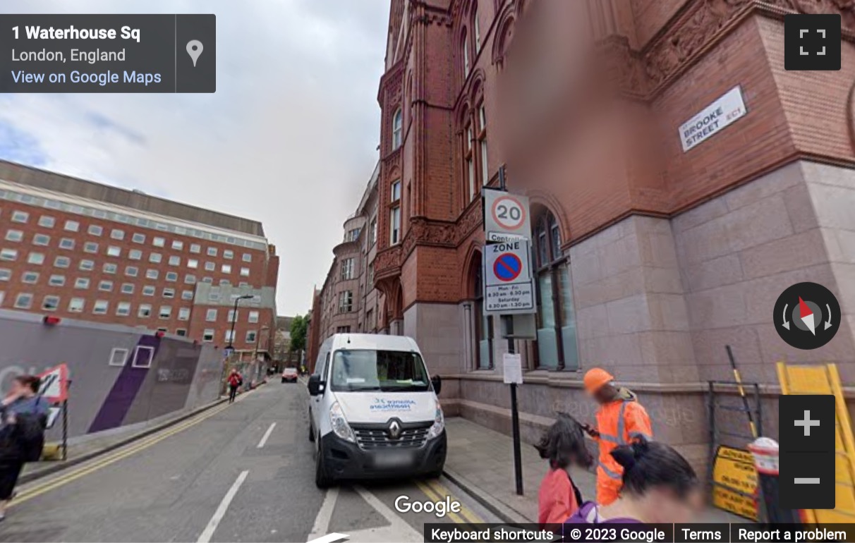 Street View image of 138 Holborn, Camden