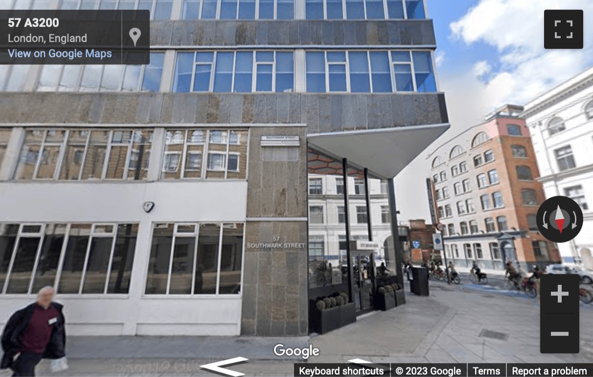 Street View image of 57 Southwark Street