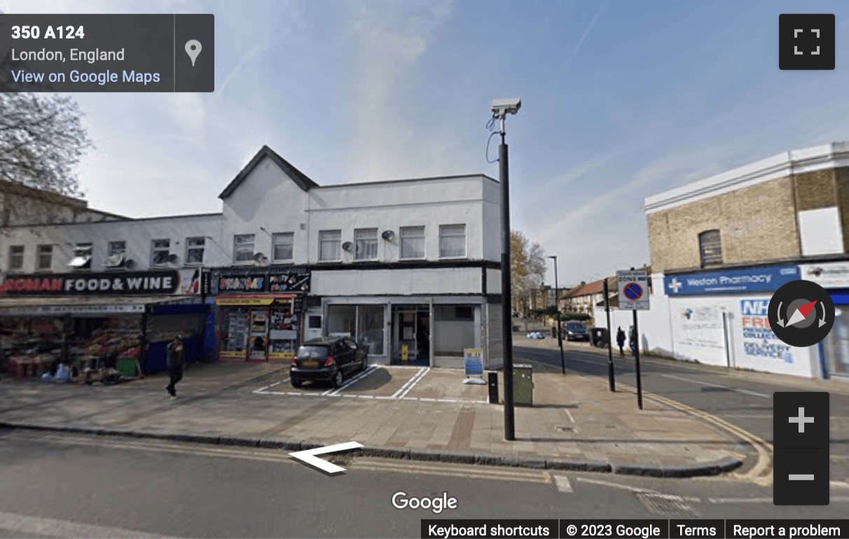 Street View image of 327 Barking Road, Plaistow, Newham