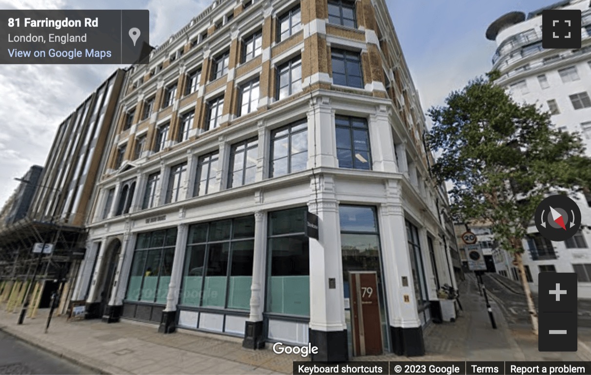 Street View image of The Bond Works, 77 Farringdon Road, Camden