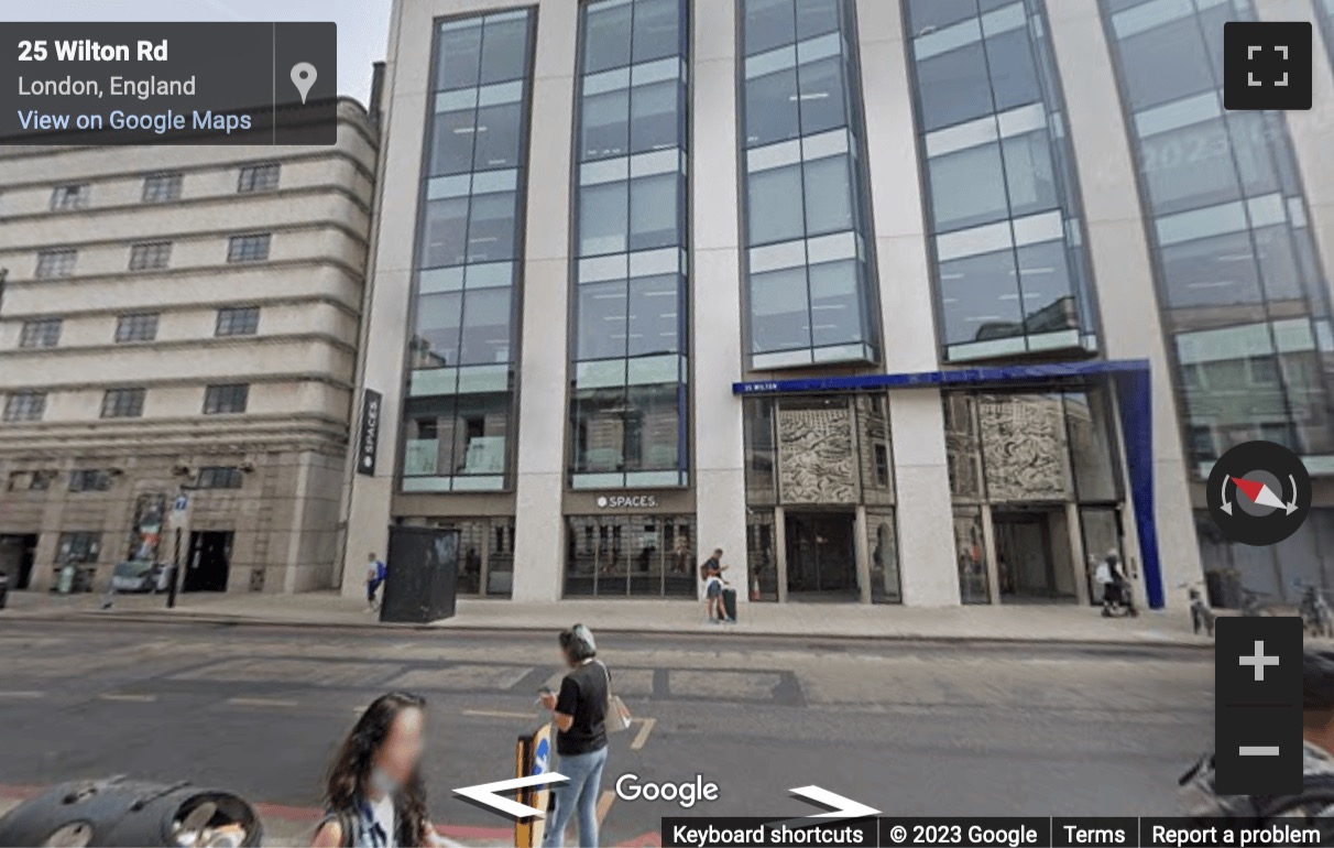 Street View image of 25 Wilton Road, Pimlico