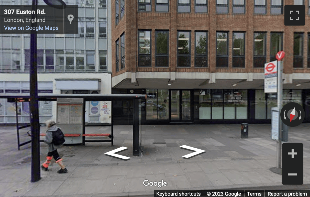 Street View image of 307 Euston Road, Camden