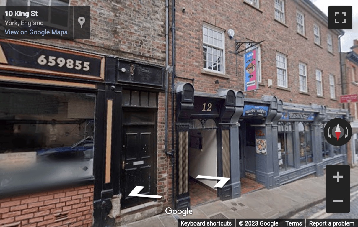 Street View image of 12 King Street, York