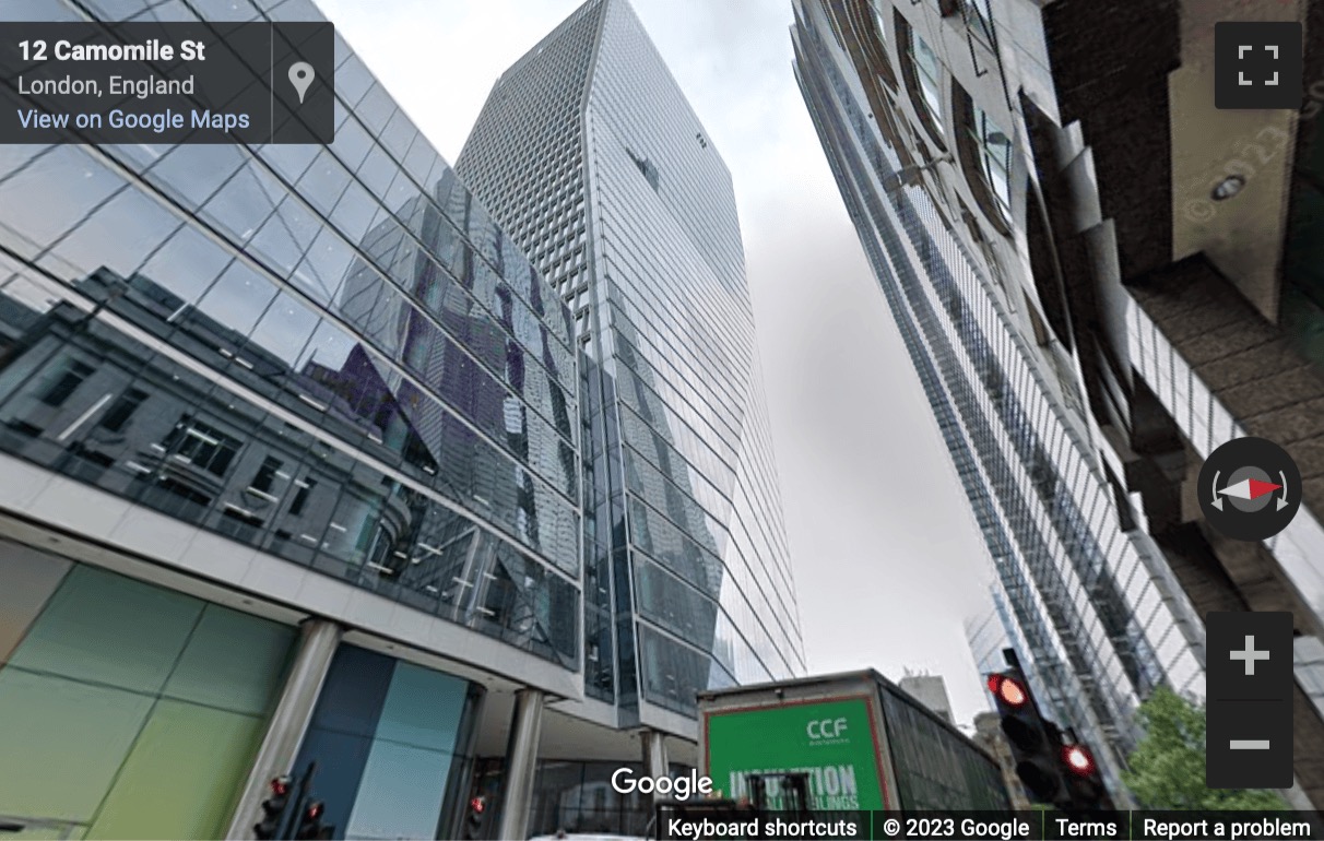 Street View image of 100 Bishopsgate, London, EC2M