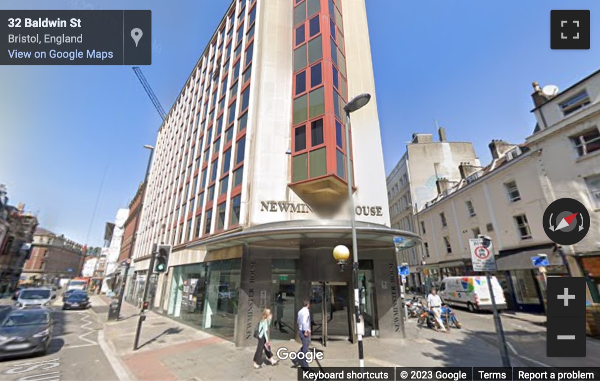 Street View image of Newminster House, 27, 29 Baldwin Street, Bristol