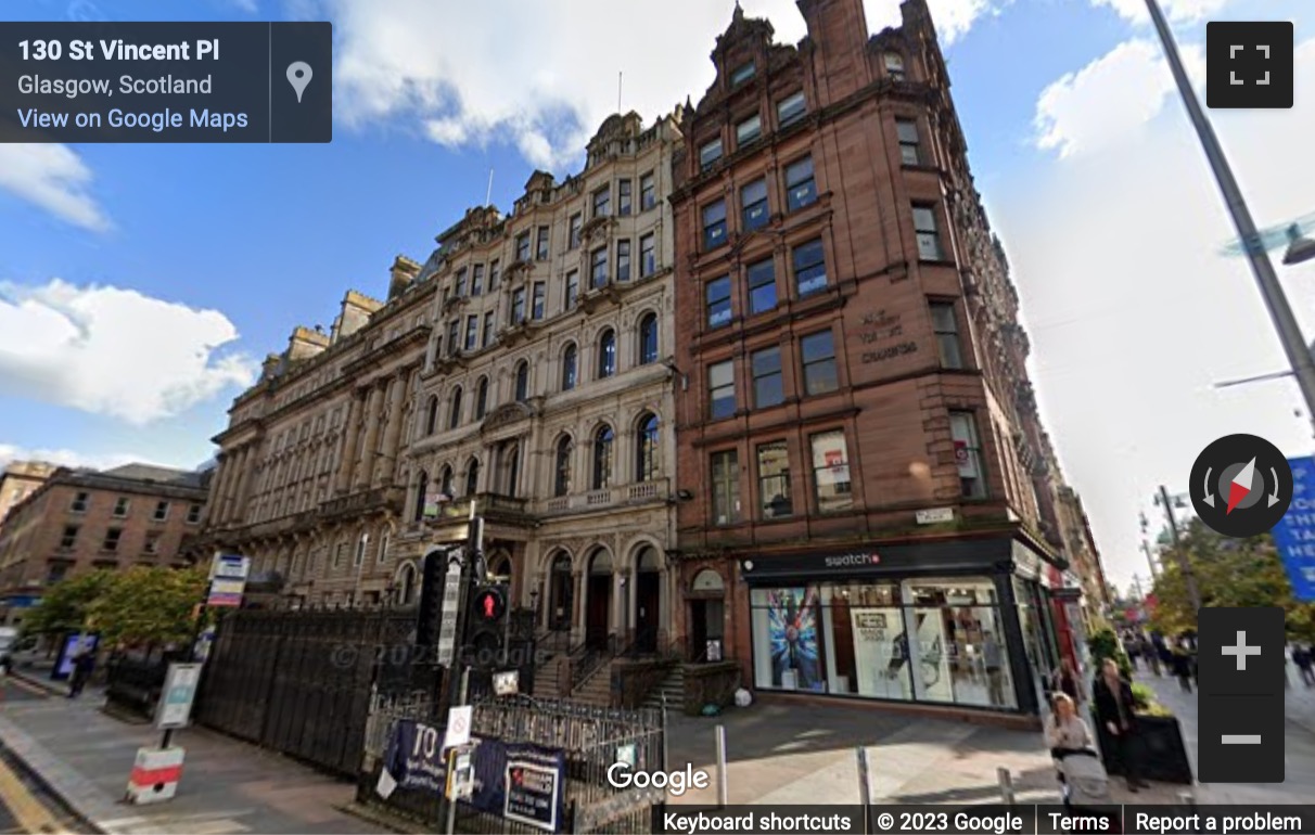 Street View image of 39 St Vincent Place, Glasgow