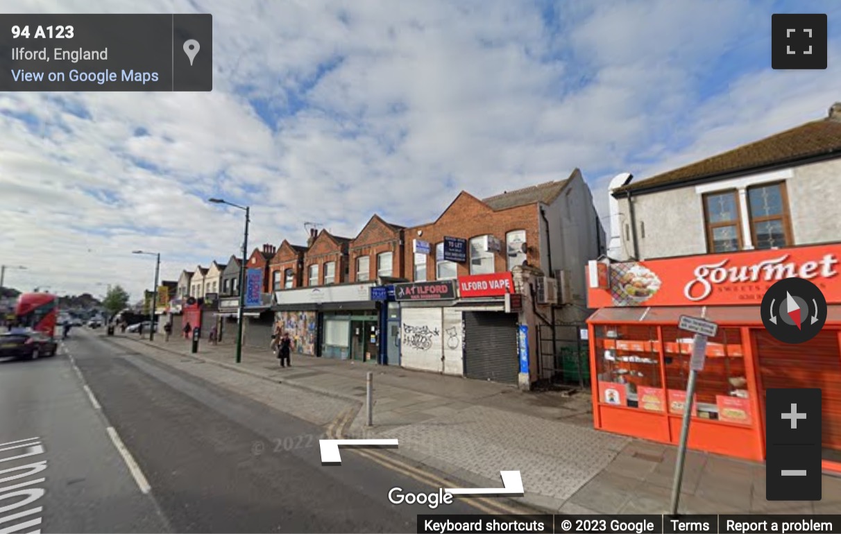 Street View image of 96 Ilford Lane, London