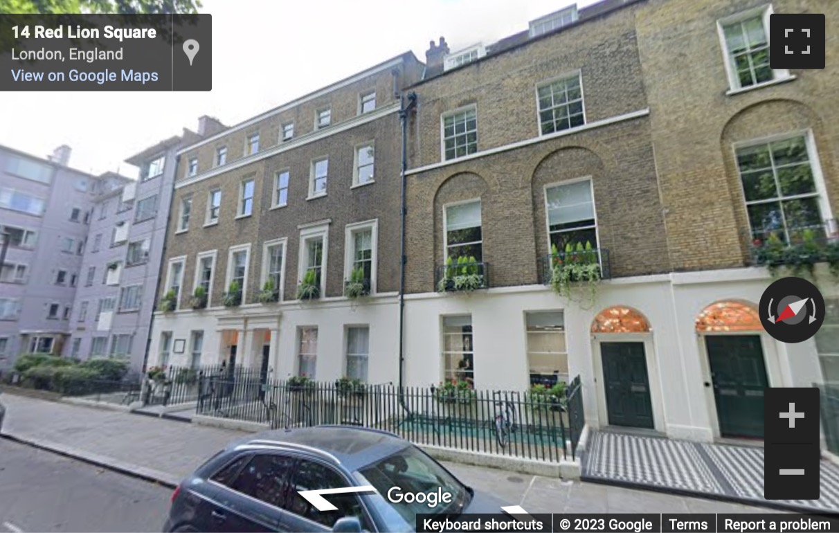 Street View image of 14-17 Red Lion Square, Camden