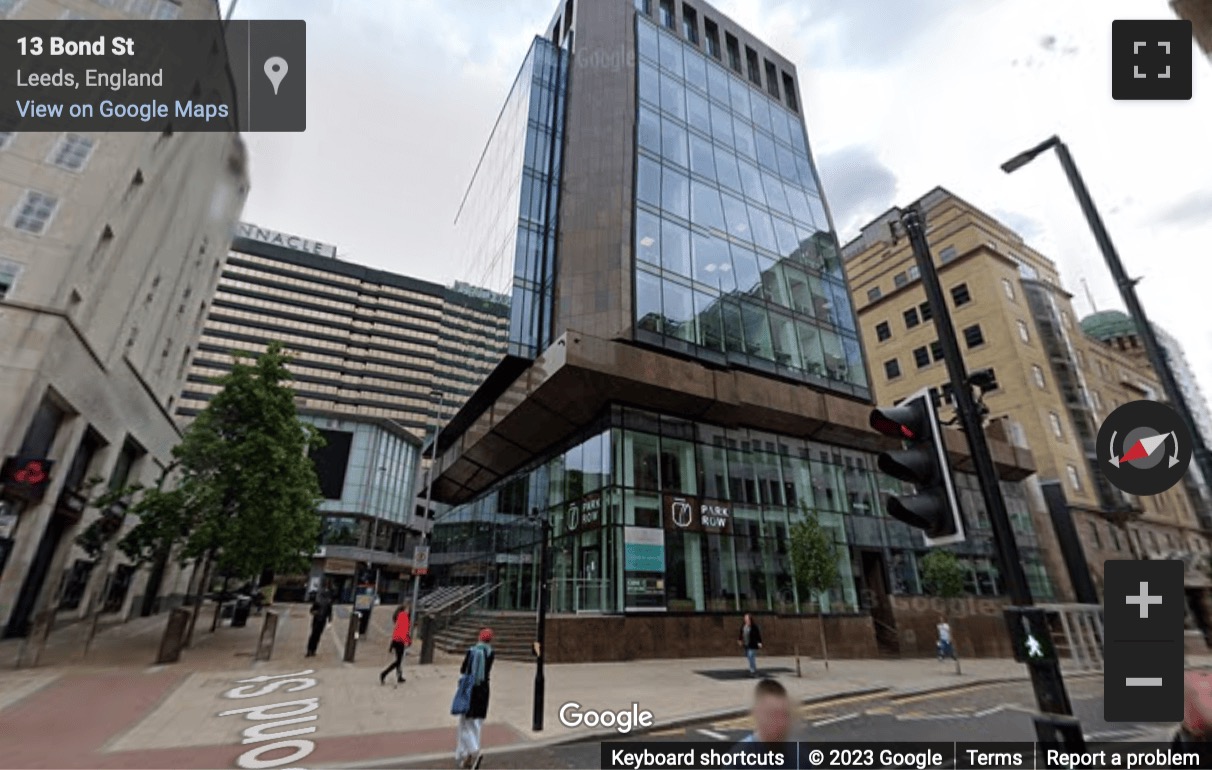 Street View image of 7 Park Row, Leeds, LS1