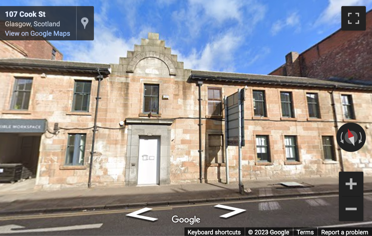 Street View image of 54 Cook Street, Glasgow
