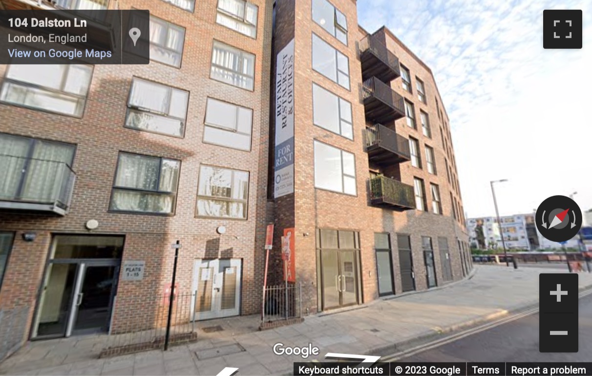 Street View image of 69, 73 Dalston Lane