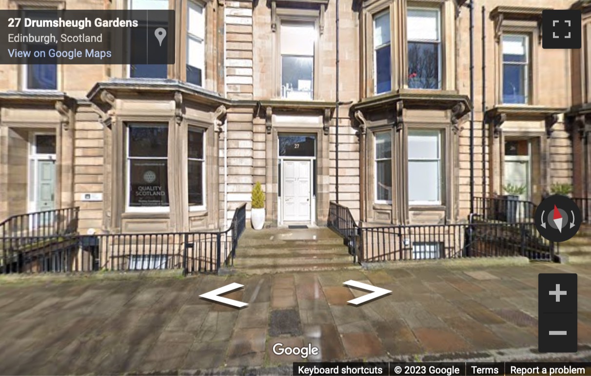 Street View image of 28 Drumsheugh Gardens, Edinburgh, City of Edinburgh County