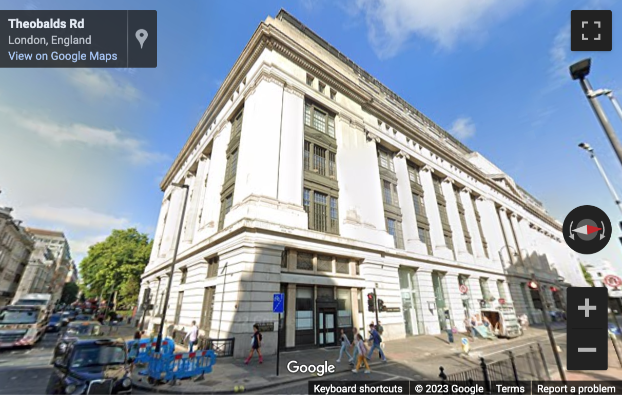 Street View image of Victoria House, Bloomsbury Square, Holborn, London, Camden