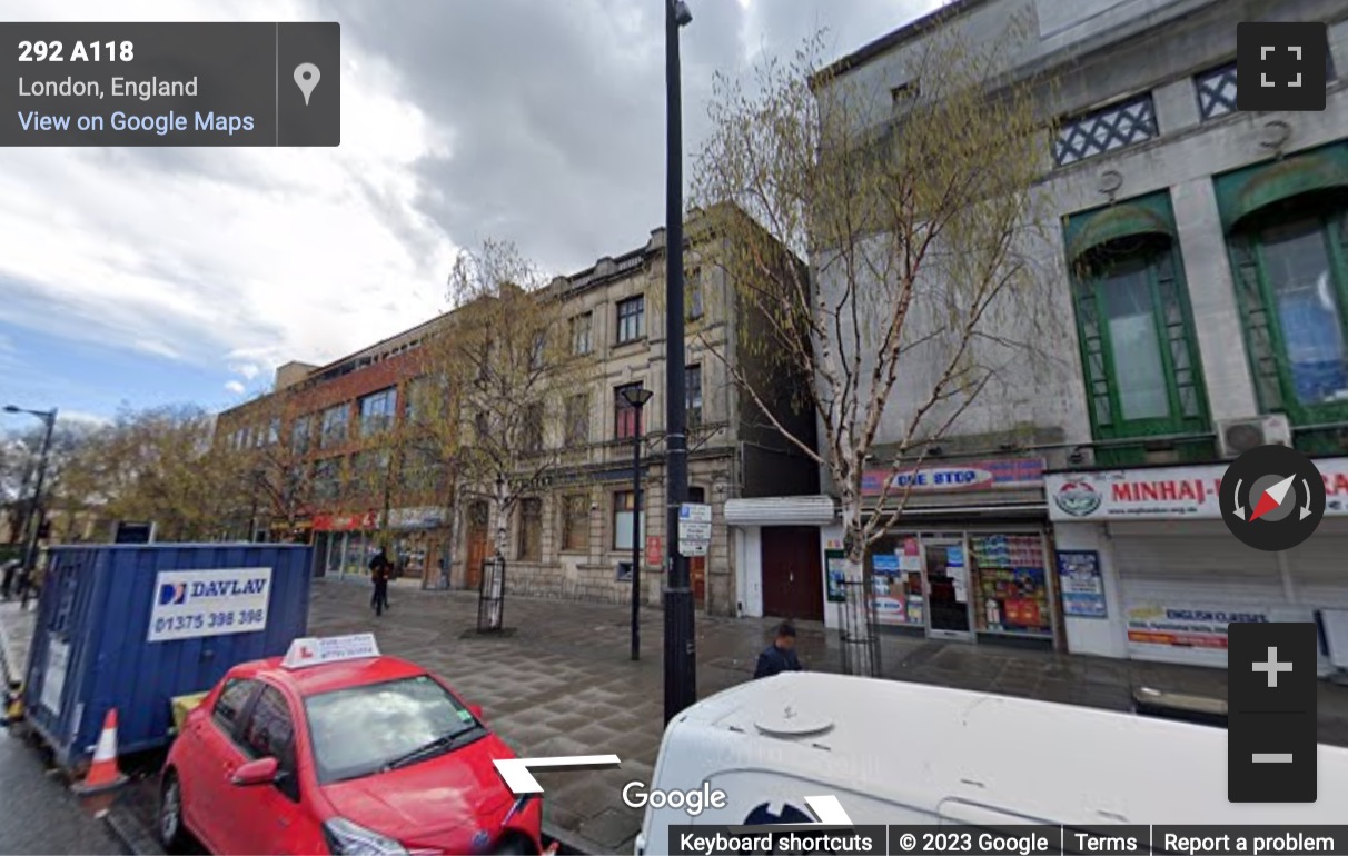 Street View image of 298 Romford Road, London, Newham