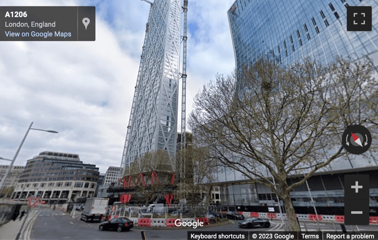 Street View image of Spaces Canary Wharf, 25 Cabot Square, London