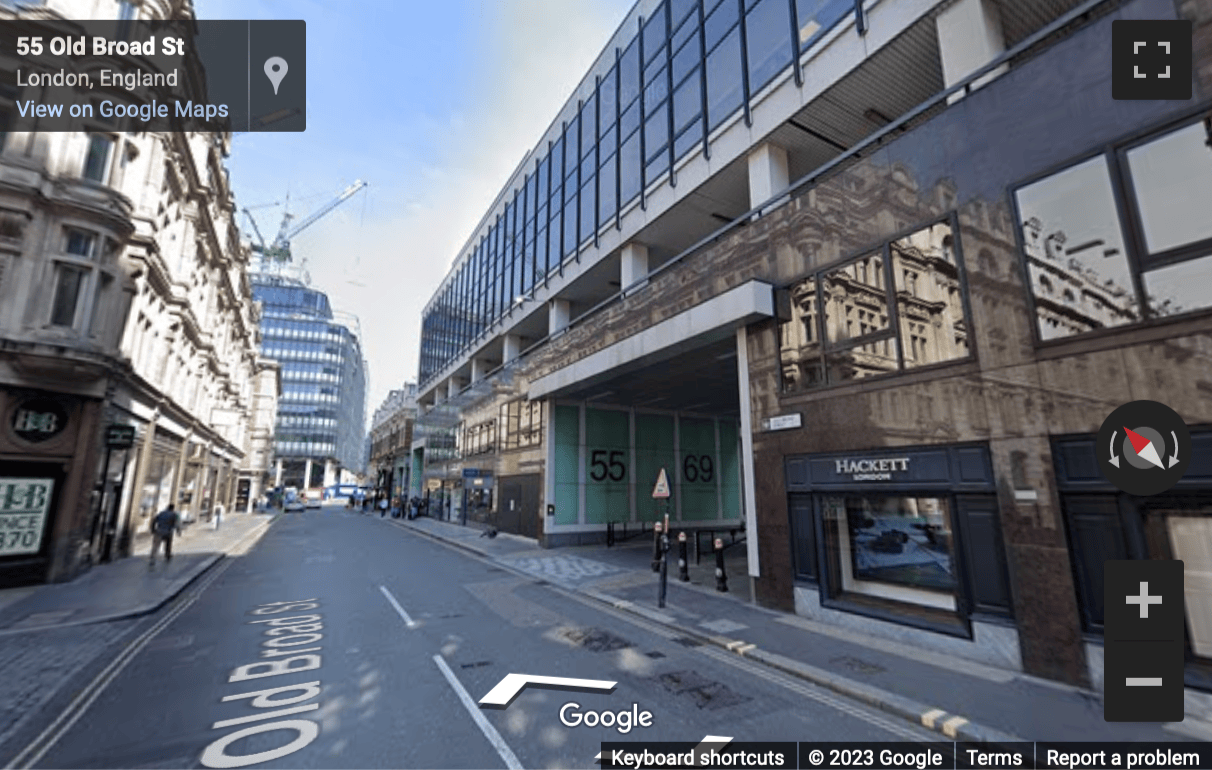 Street View image of 55 Old Broad Street, London