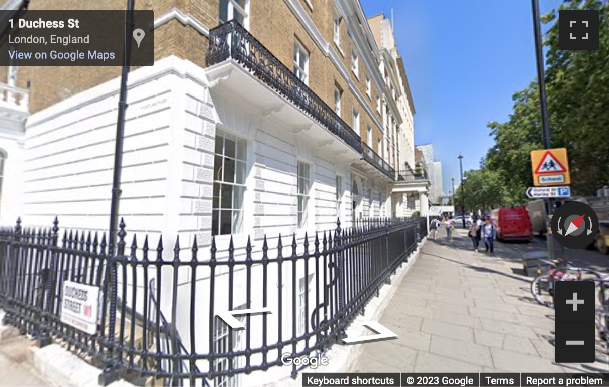 Street View image of 17 Portland Place, Marylebone