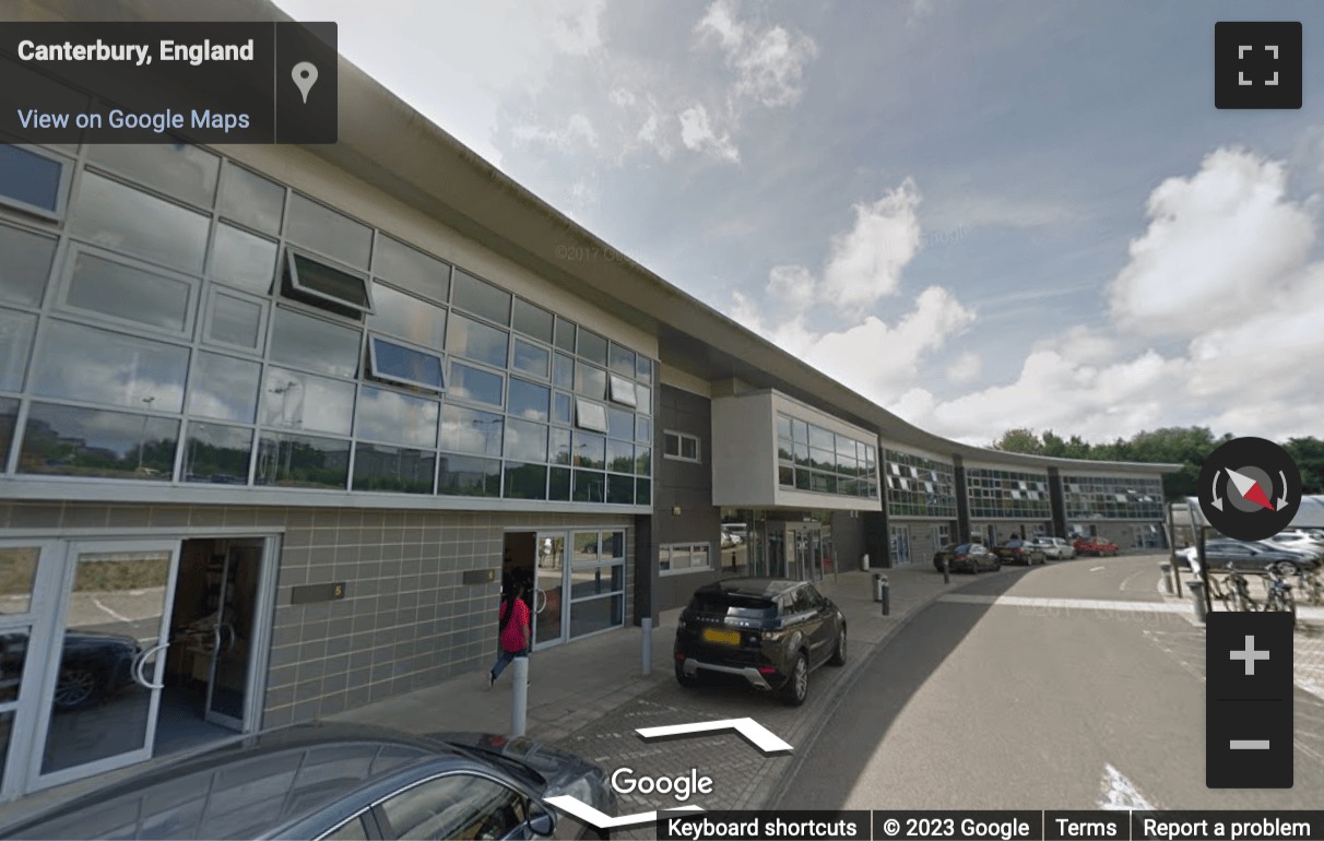 Street View image of Canterbury Innovation Centre, University Road, Canterbury, Kent