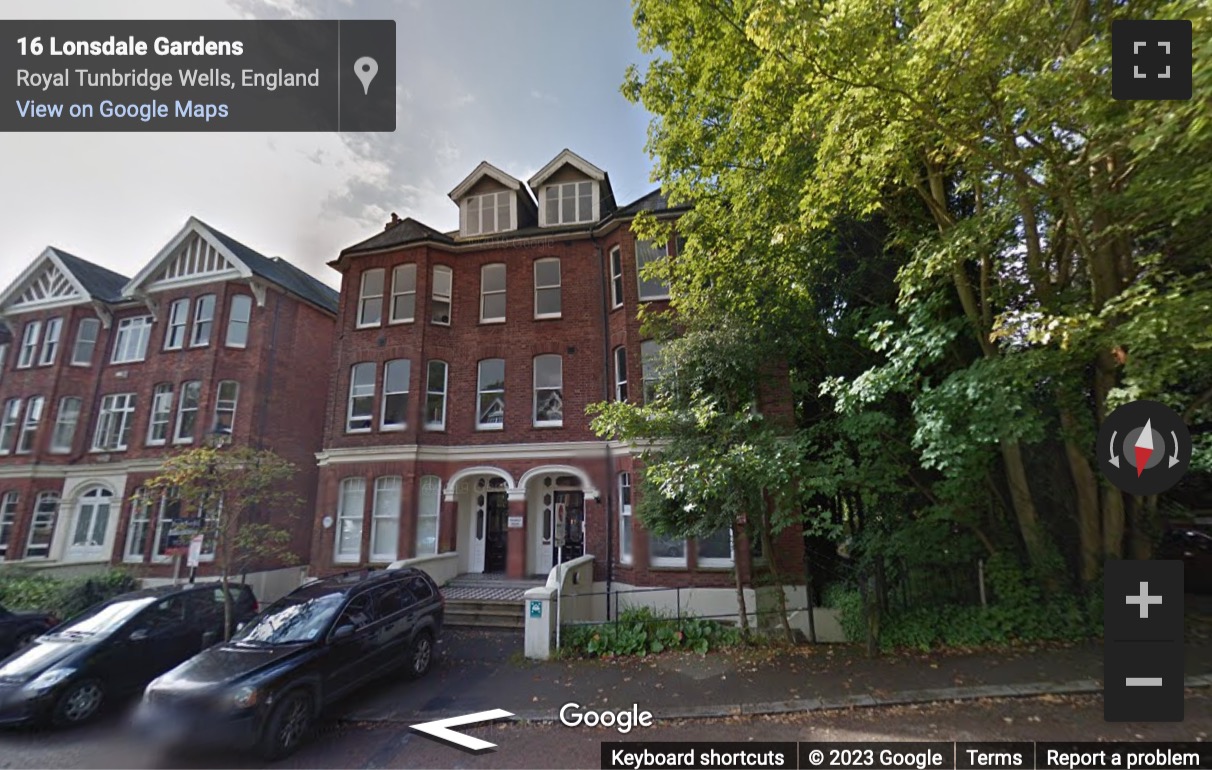 Street View image of Prospect House, Lonsdale Gardens, Tunbridge Wells, Kent