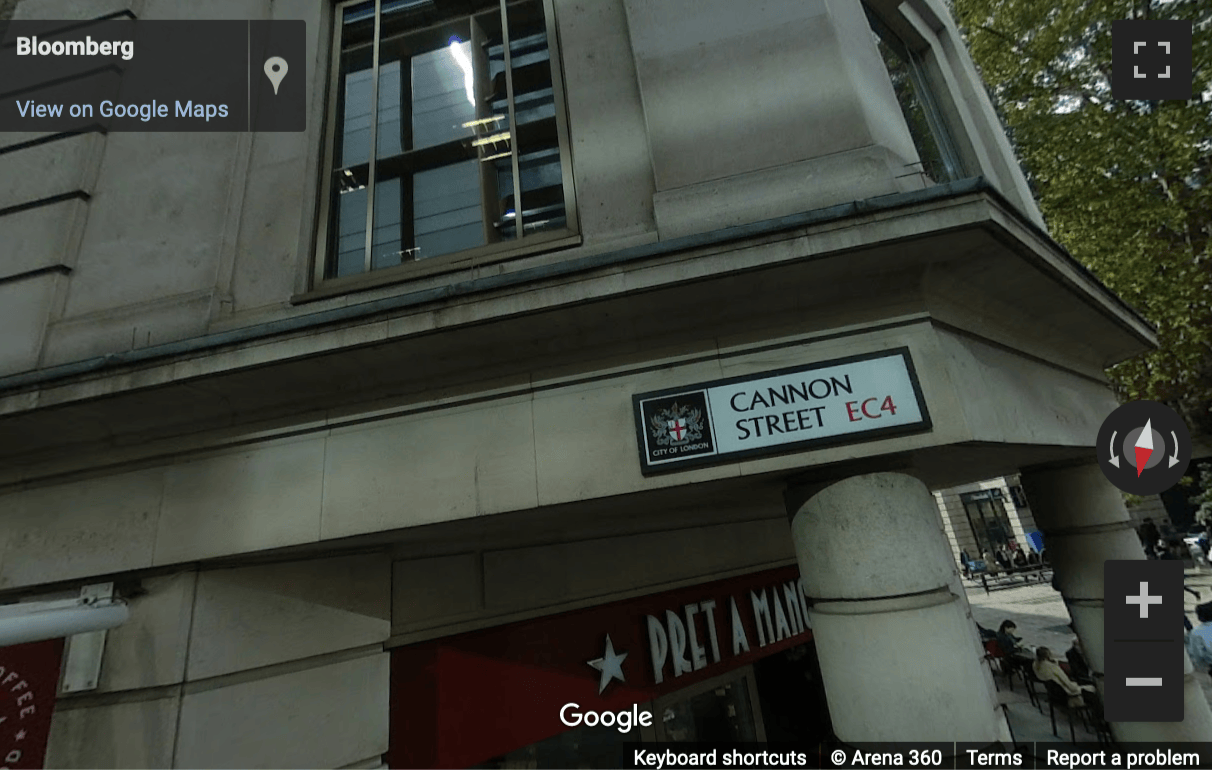 Street View image of 60 Cannon Street, London, City of London