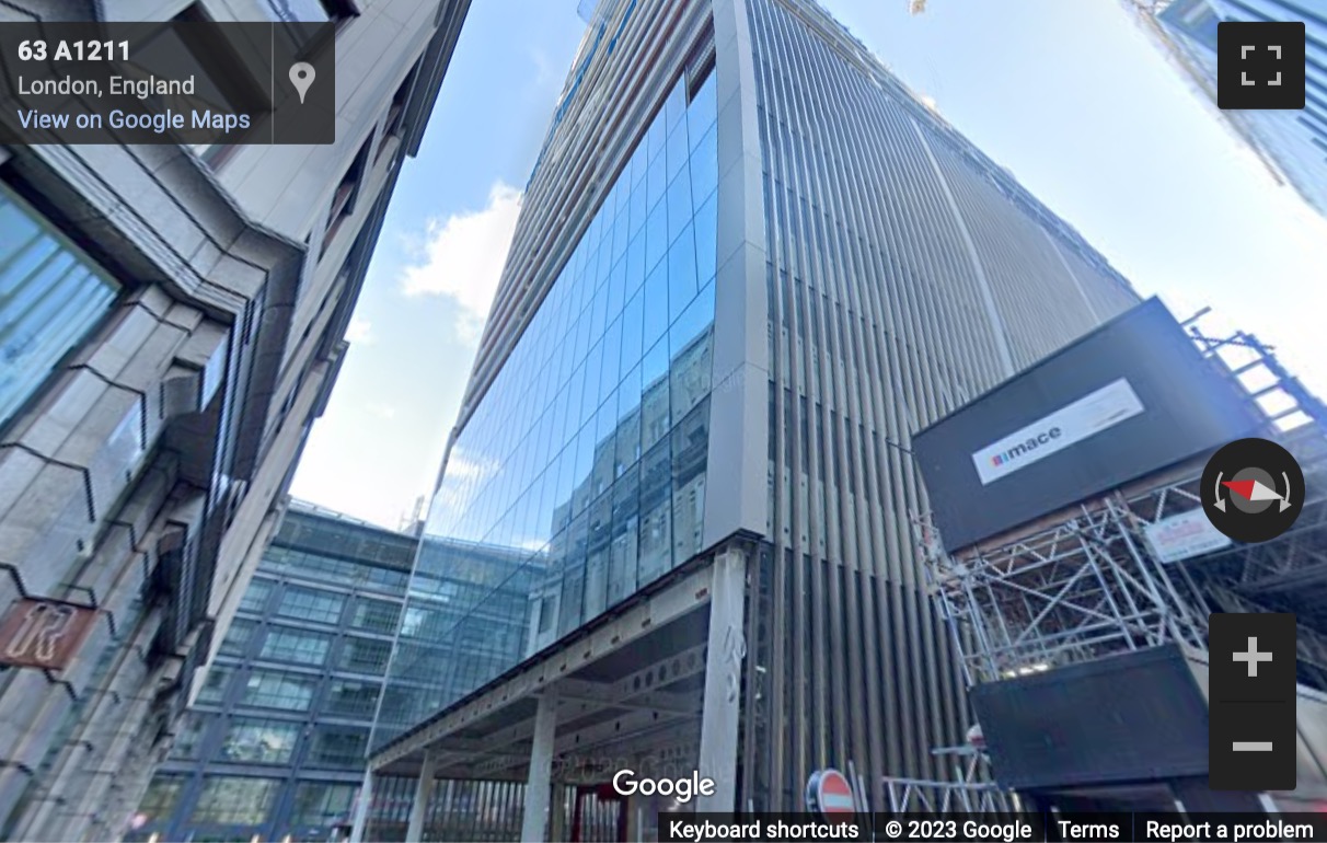 Street View image of 70 St. Mary Axe, London, Central London