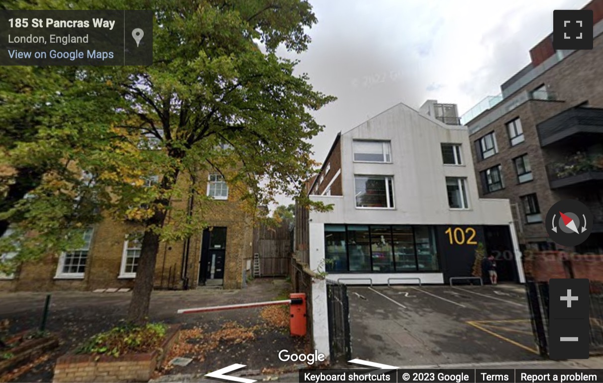 Street View image of 102 St Pancras Way, London