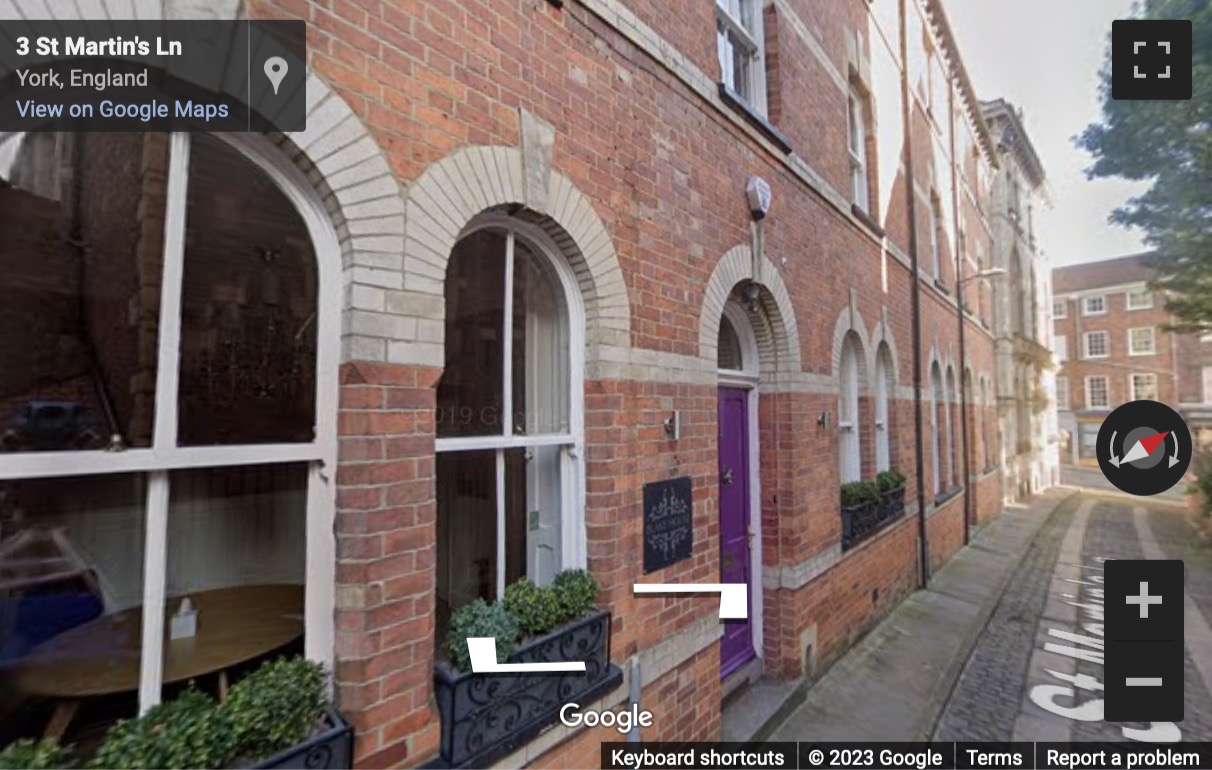 Street View image of 2A St Martins Lane, York