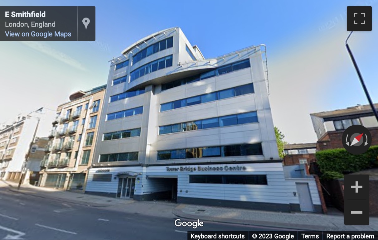 Street View image of Tower Bridge Business Centre, 46-48 East Smithfield, Whitechapel