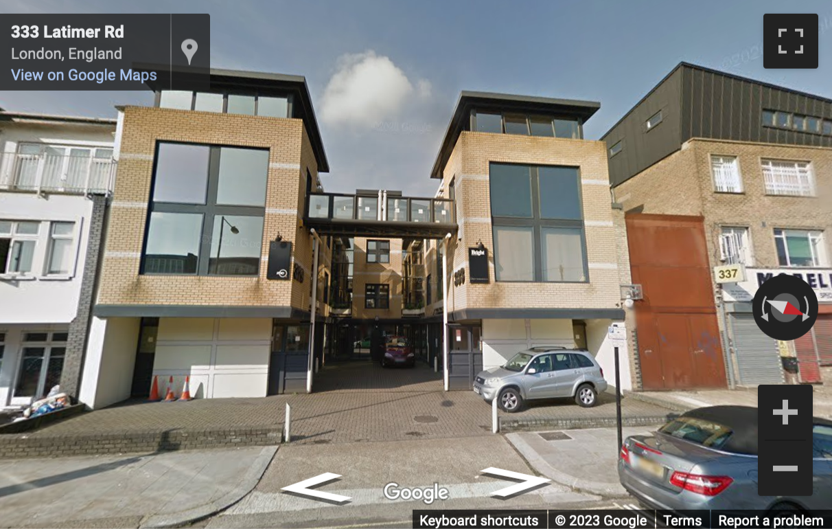 Street View image of 333 Latimer Road, Royal Borough of Kensington and Chelsea