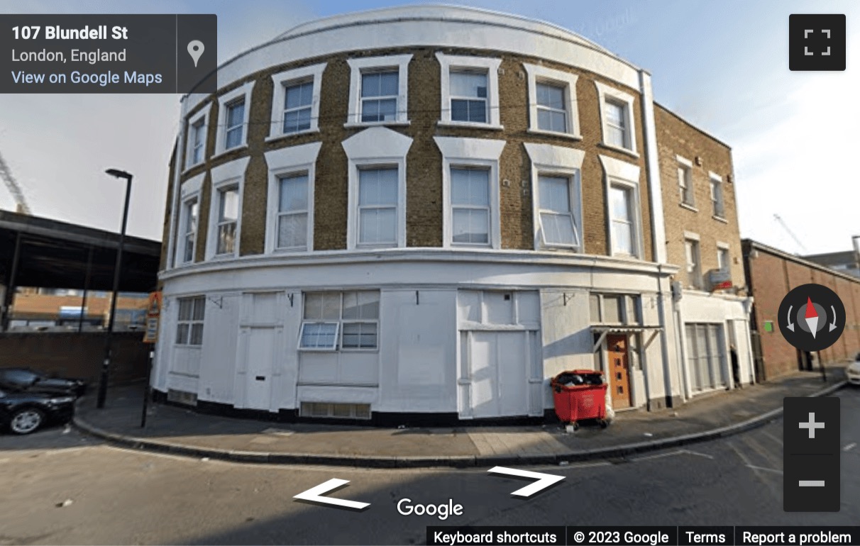 Street View image of 102 Blundell Street, Islington, N7 9BL