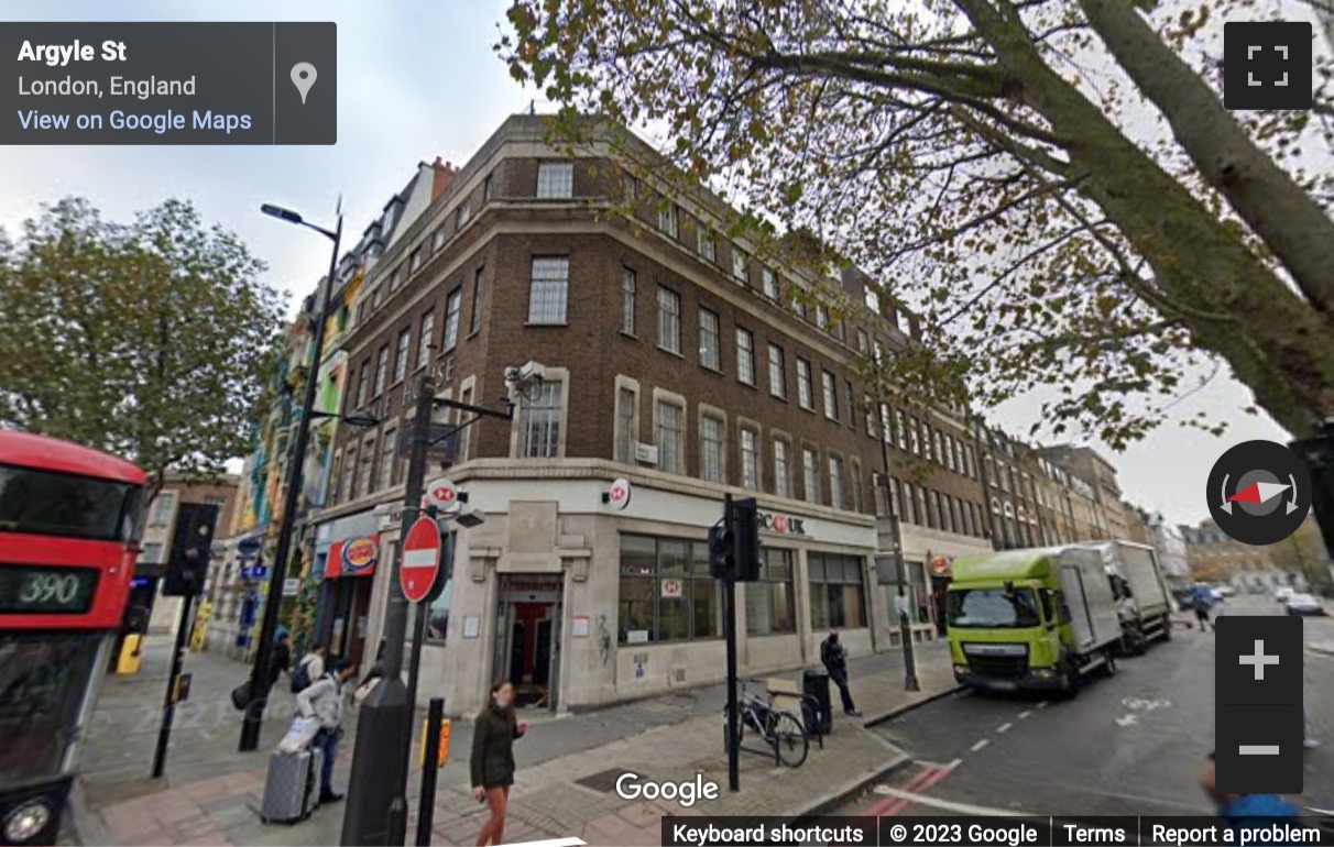 Street View image of 29-31 Euston Road, Kings Cross, NW1