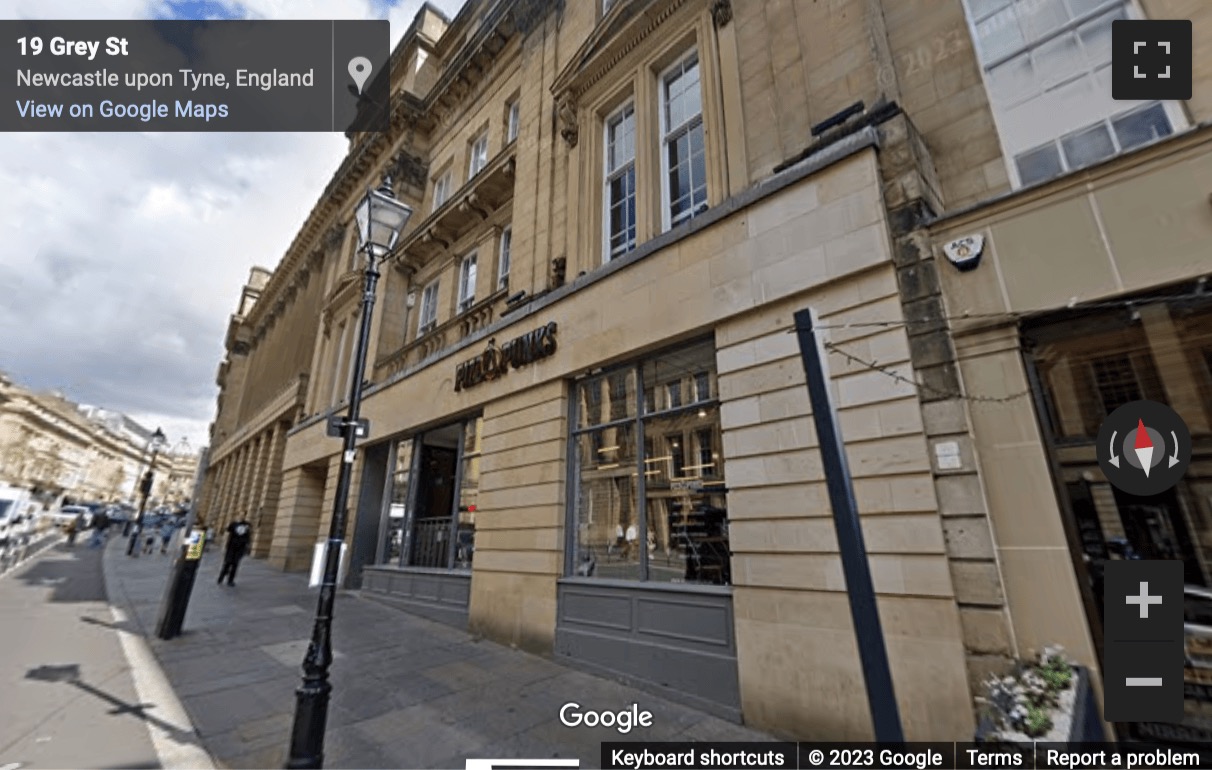 Street View image of Gainsborough House, Grey Street, Newcastle upon Tyne