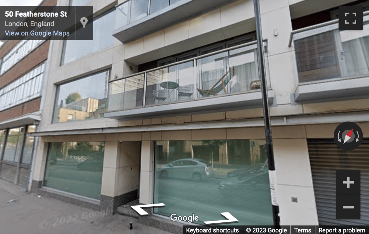 Street View image of 50 Featherstone St, London