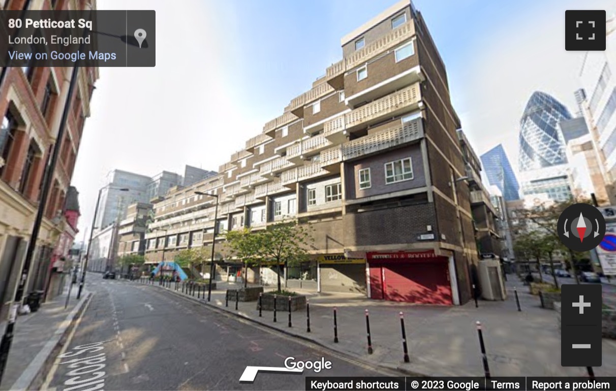 Street View image of 95 Middlesex Street, E1 7DA - City of London Office Space