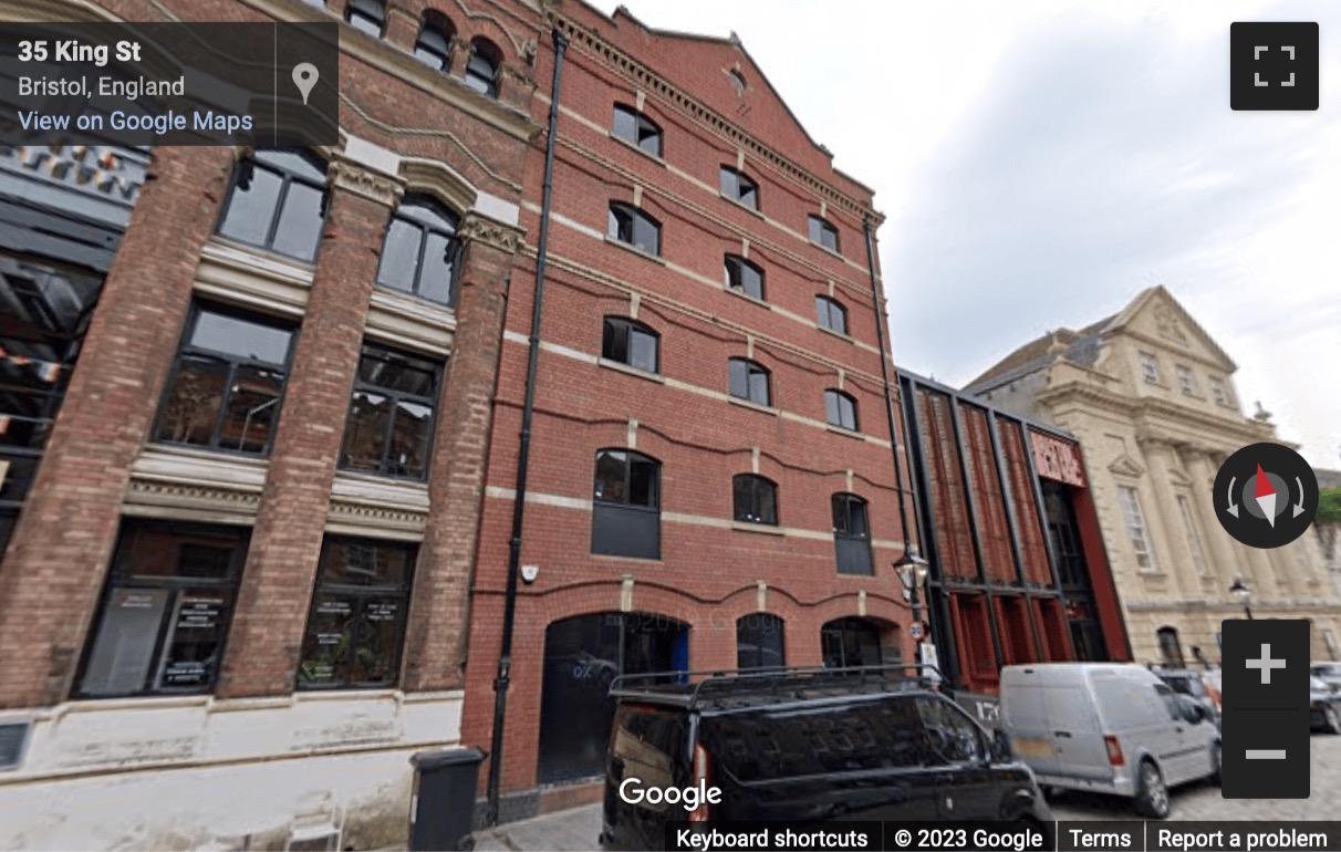 Street View image of 3a, 36 King Street, Bristol, Bristol County