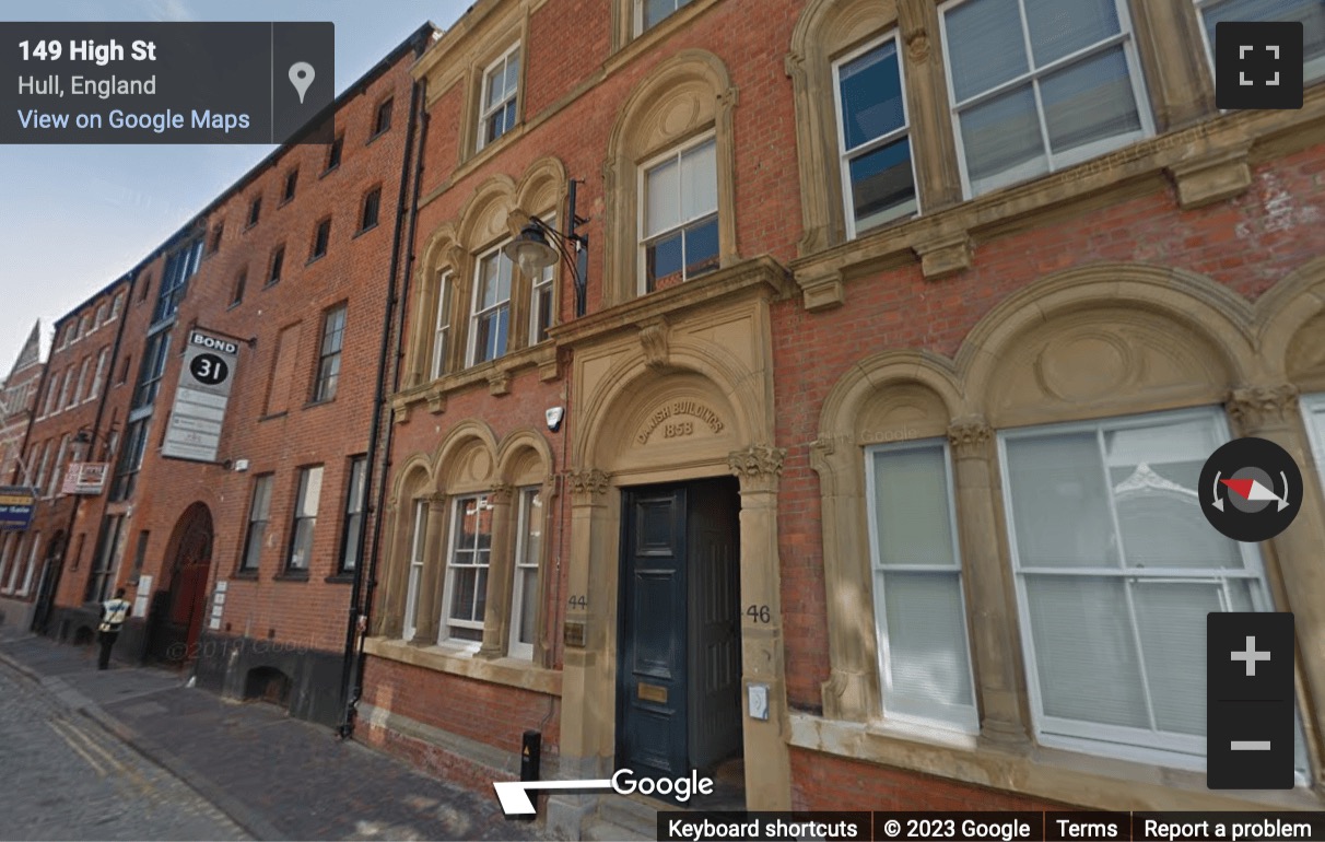 Street View image of Danish Buildings, 44-46 High Street, Hull, East Yorkshire