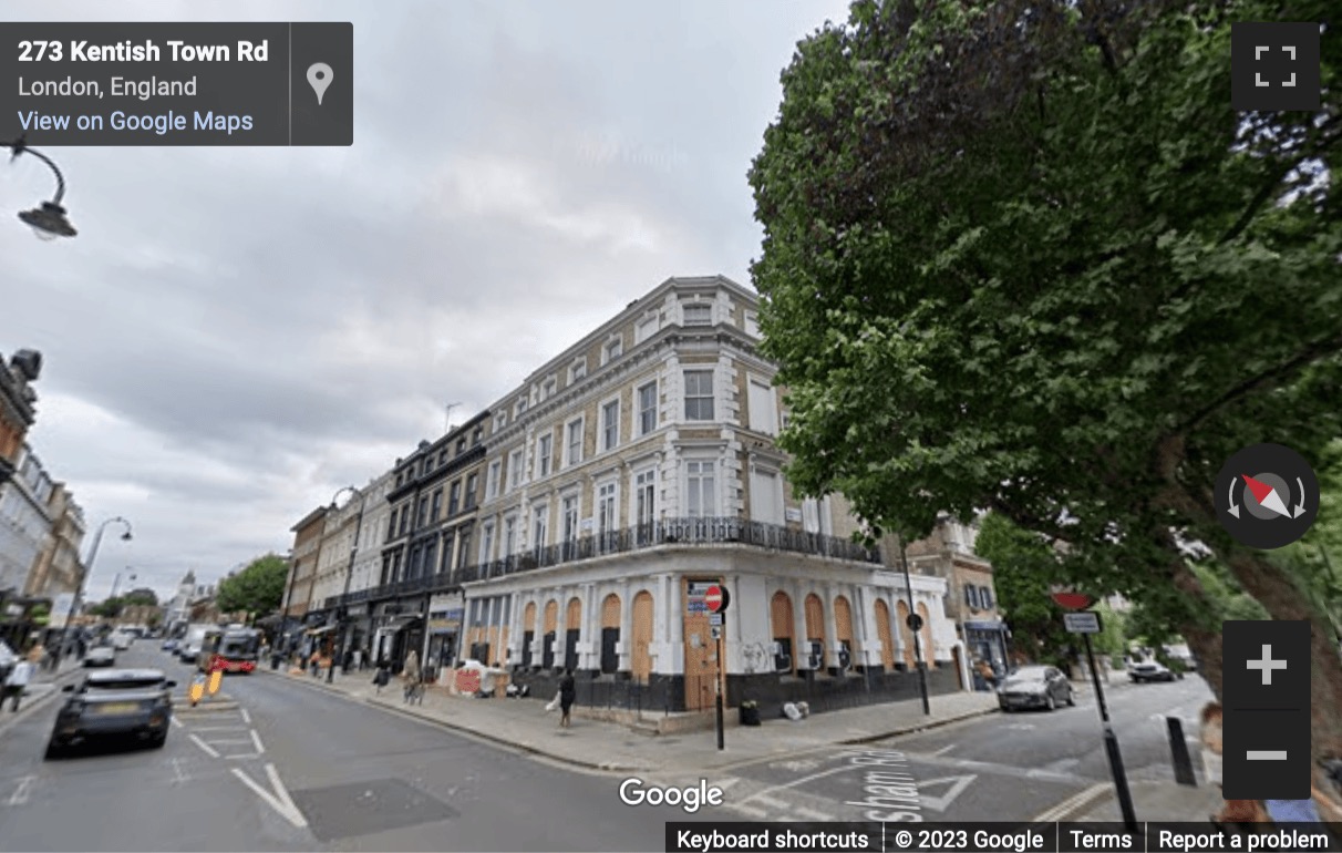 Street View image of 230a Kentish Town Road, Kentish Town, London, Central London, NW5, UK