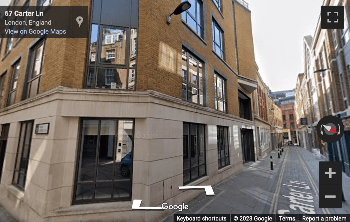 Street View image of 69 Carter Lane, London, City of London County