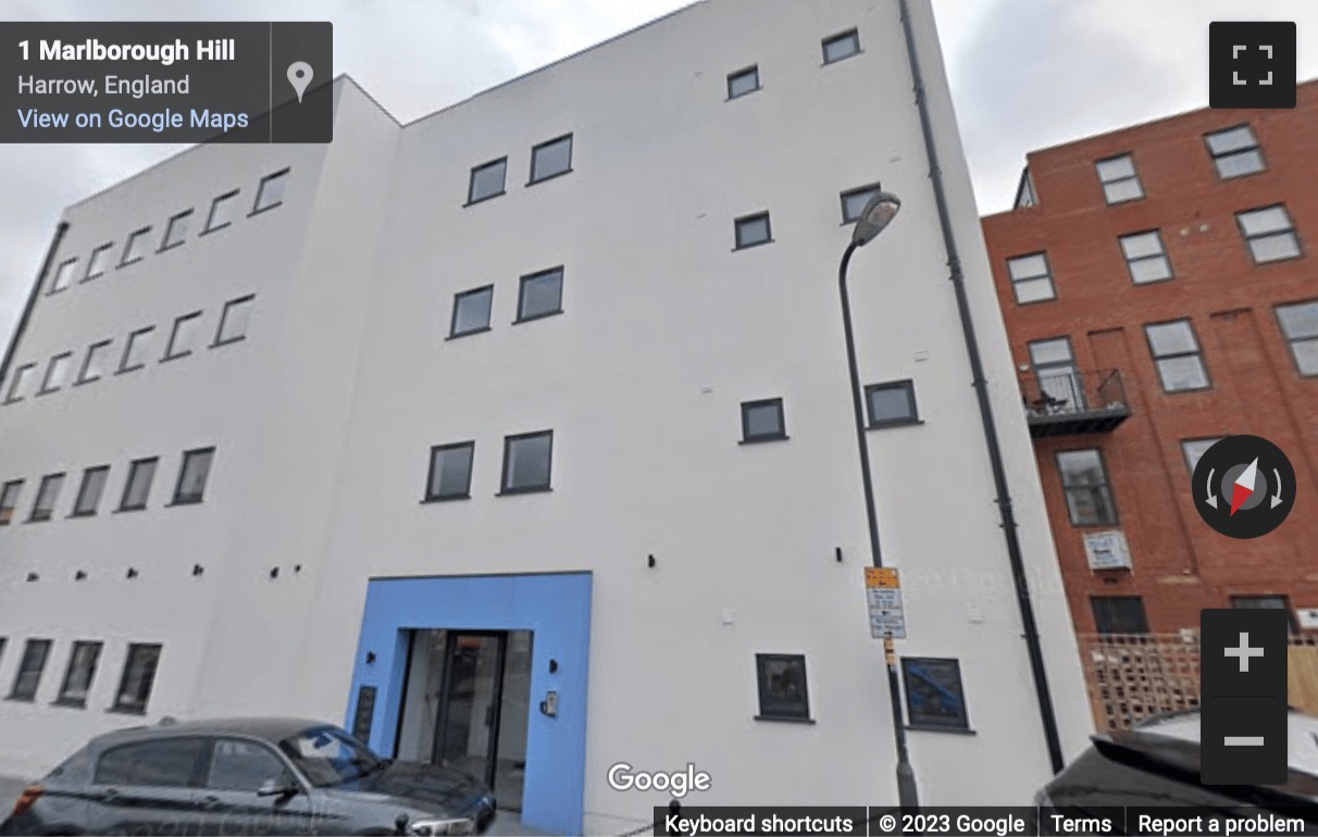 Street View image of Masters House, 1 Marlborough Hill, Harrow